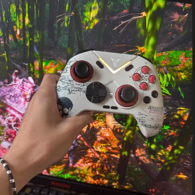 Flydigi Vader 4 Versão Ac Pro Gamepad, Elite atlética, Sem fio, 1000Hz, Controladores de jogos, Hall Rocker, Vapor, PC, Novo, 2022