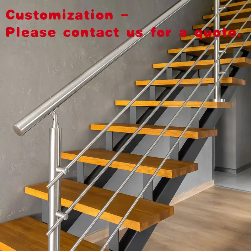 

Изготовленный на заказ. Современные перила и балюстрады из нержавеющей стали, балконная лестница, проволочные перила 304, балюстрада, круглый перила