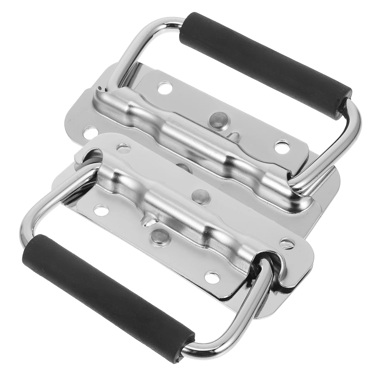 

2pcs Iron Box Handles Heavy Duty Surface Mounted For Toolbox Chest Cabinet Storage Container Case Hardware Pull Handle