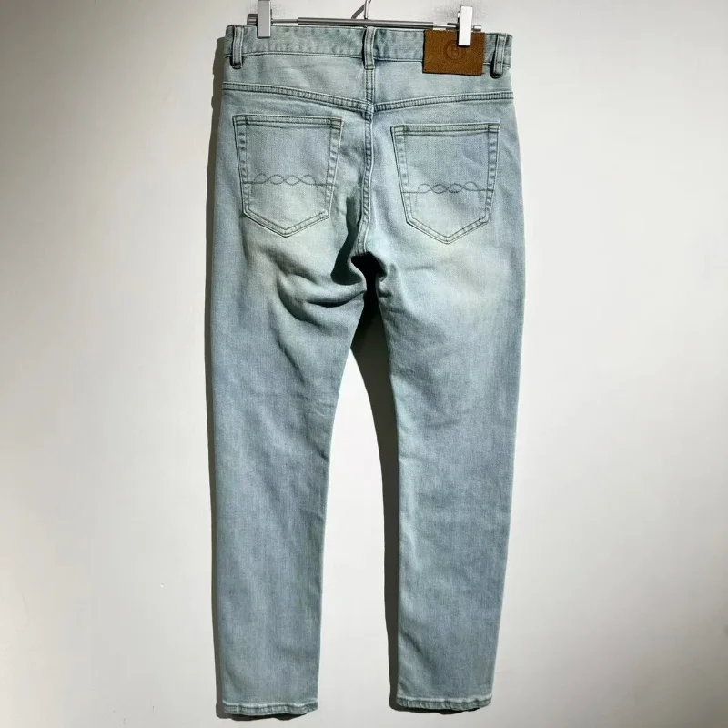 

Best Quality Blt 1:1 Hole Design Vintage Washed Jeans Men Trousers Pants Traf Streetwear Clothing Techwear Clothes High Street