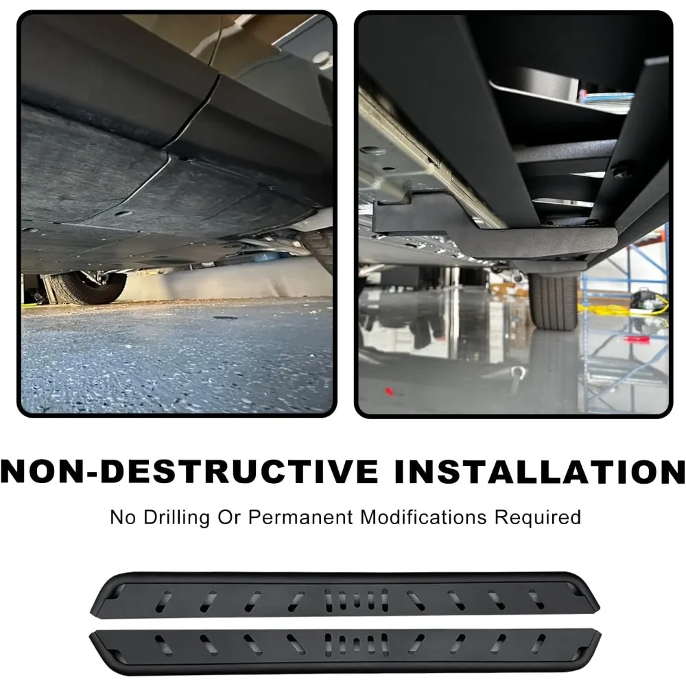 2 Stück Trittbretter für R1S Türseitenschritte, kompatibel mit Rivian R1S 2025 Nerf Bars Pedal für Rivian Außenzubehör (mit