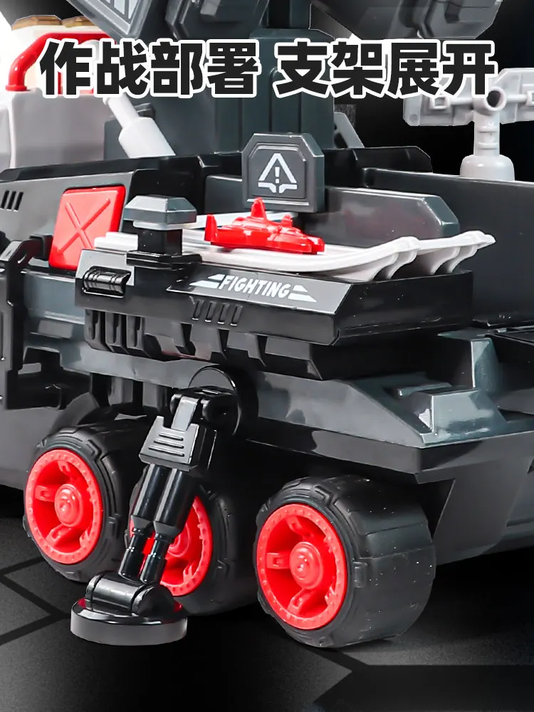 Children's toy tank missile launcher transforming toy boy alloy military cannon rocket car