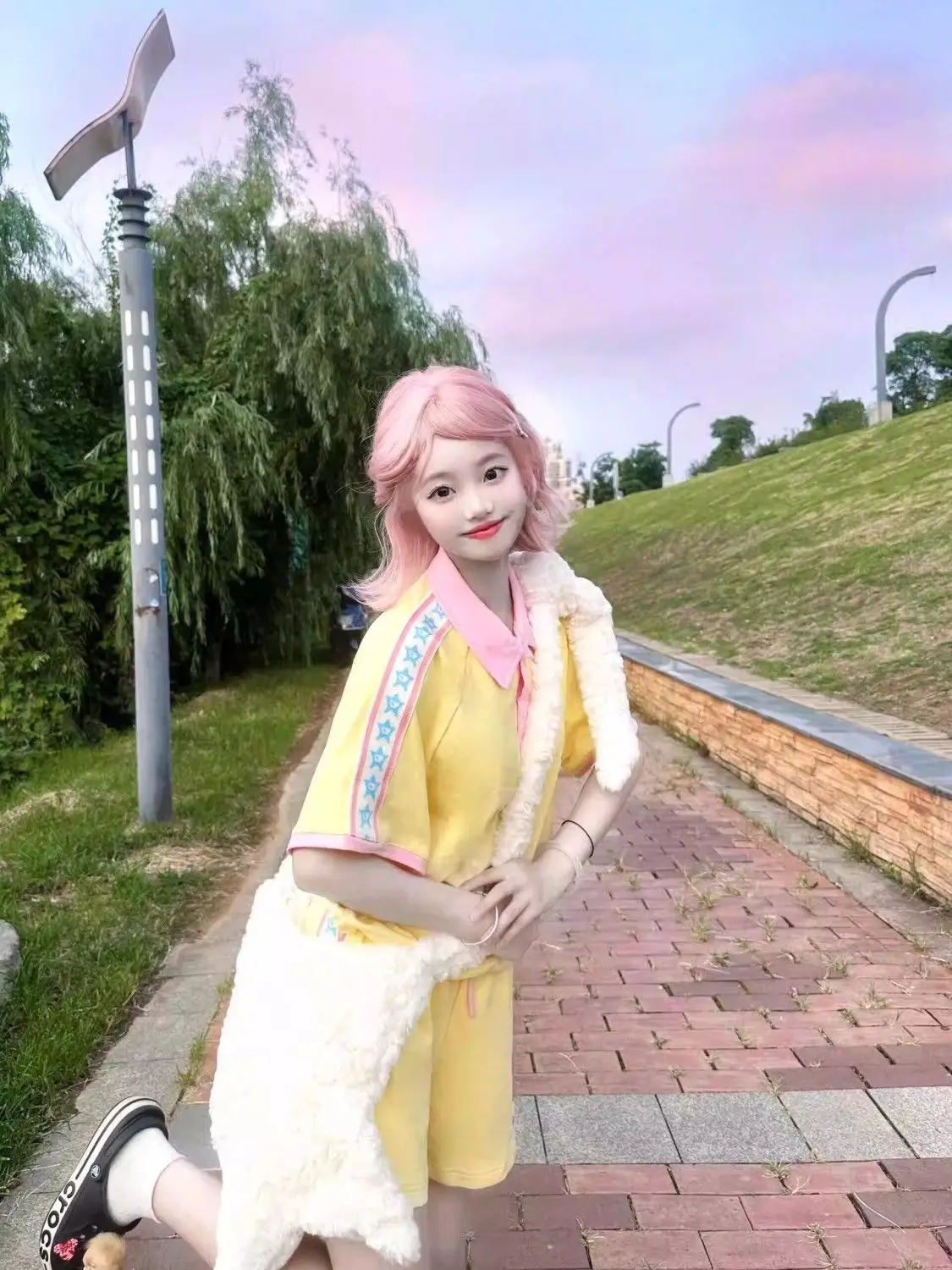 

Summer Sports Suit Loose Cotton Japanese Preppy Style Short Sleeved Top + Casual Shorts 2 Piece Sets Womens Outfits Y2k Suits