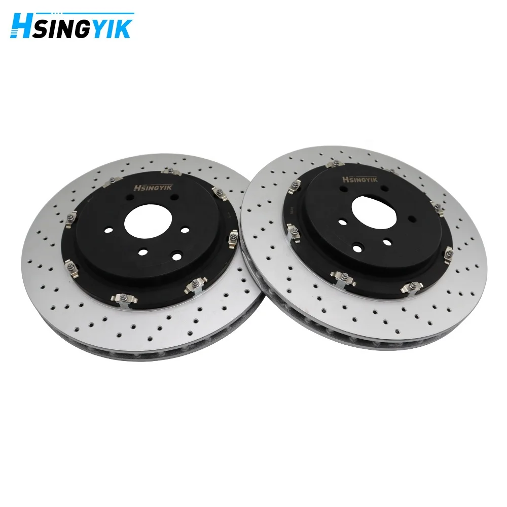 Hsingyik Racing Parts Rear 2-Pieces Rotor Brake Disc For Nissan GTR R35 43206-KJ10A 380X30mm