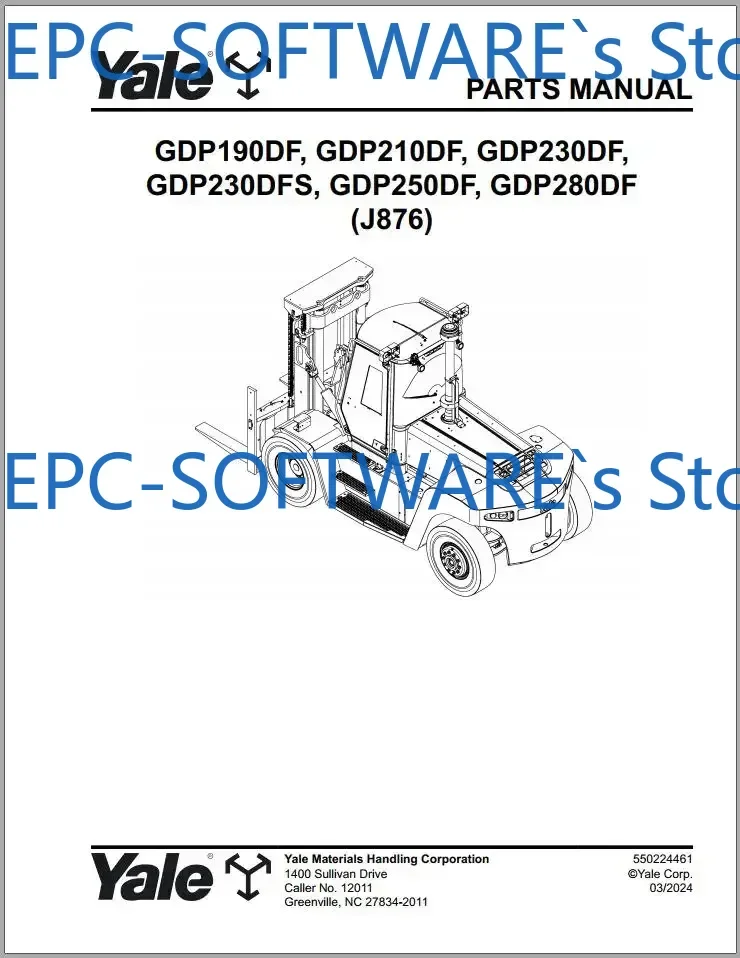 

Каталог запчастей для вилочных погрузчиков Yale PDF Коллекция 02.2024 - 03.2024