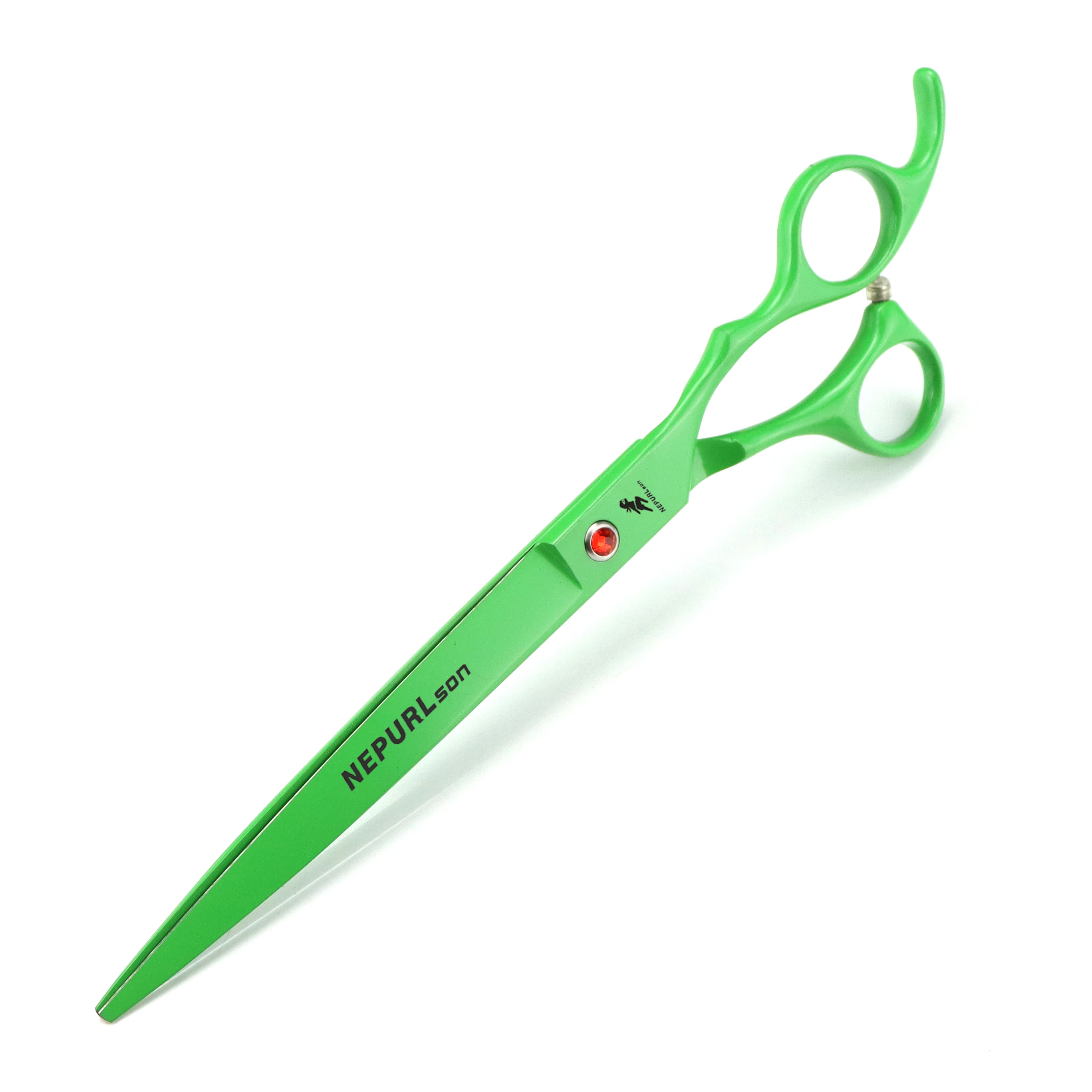 8.0 inch  NEPURLson green  paint  Shaped 5  Scissors Pet Grooming dense teeth scissors set