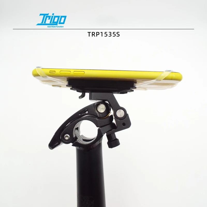 

TRIGO TRP1535S Folding Bike Double Nail Head Tube Phone Mount Aluminium Alloy For Birdy DAHON EIEIO Bicycle Accessories