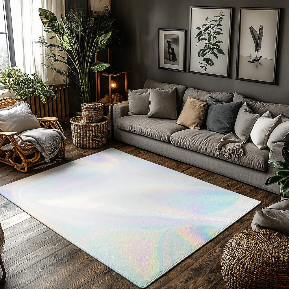 Unique Rainbow Door Mat Indoor Outdoor Rug Washable Non Slip Welcome Mat Home Decor Floor Carpet Modern Abstract Art Area Rug Gi