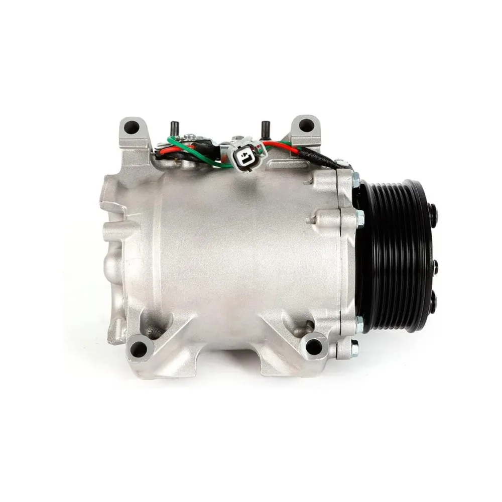 

12V AC Compressor CO10663AC for 2002-2006 Honda CR-V 2.4L L4 -W/Clutch 7 Pulley Grooves,R134A Compatible Direct Fit Silver Black