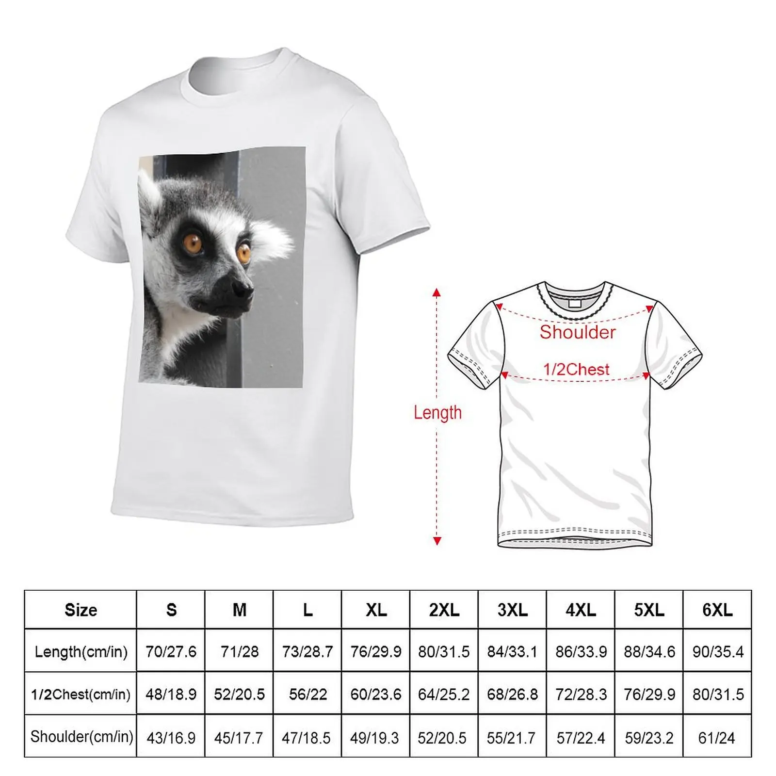 Ring Tailed Lemur T-Shirt tops essential t shirt vintage anime shirt mens t shirts