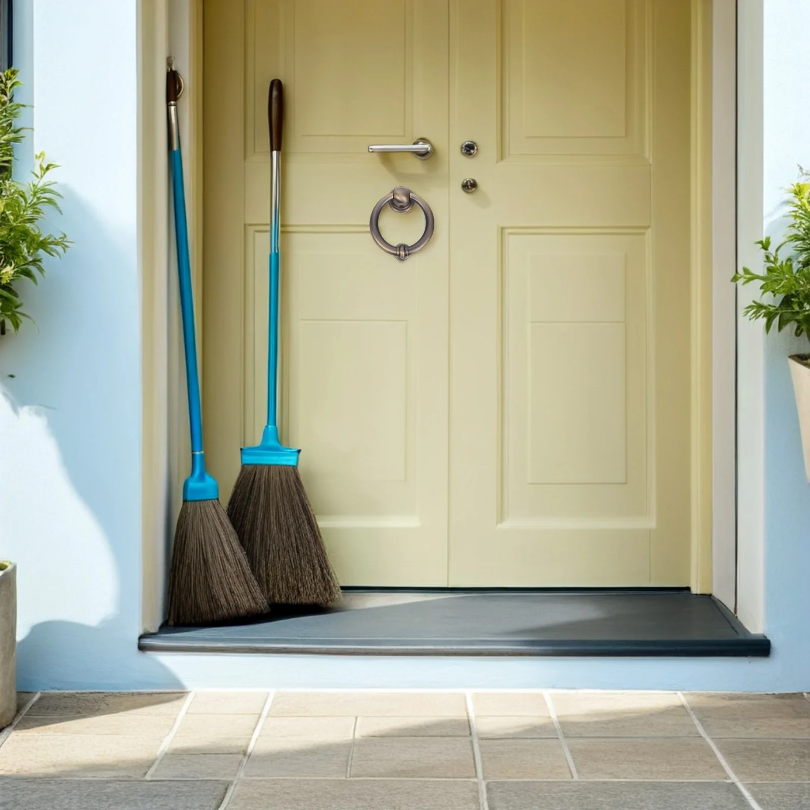 

2pcs Retro Knocker For Front Door Vintage Chinese Style Zinc Alloy Round Knockers Entry Security Handle Hardware