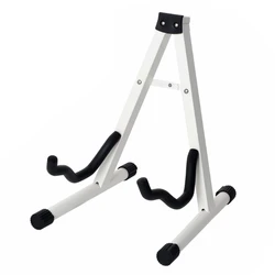 Universals Folding Acoustic Guitar Stand Adjustable Metal Floor Guitar Holder Portable A-Frame Musical Instrument Stand