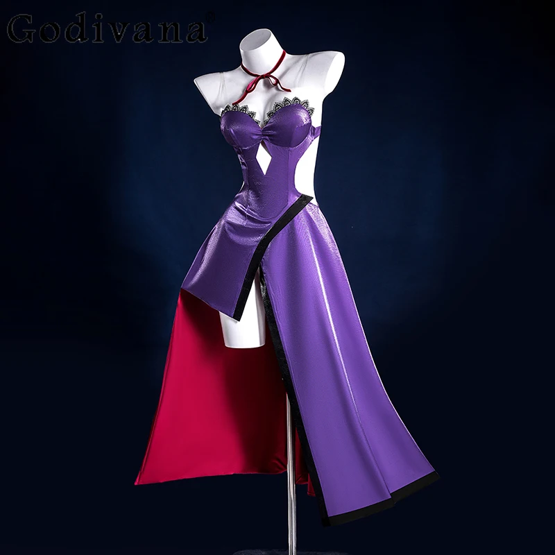 여성용 FGO 연회 드레스 Manying Sakura Pavilion Party Cos 의류 드레스 여성용 Fate Cos 코스프레 게임 애니메이션 드레스