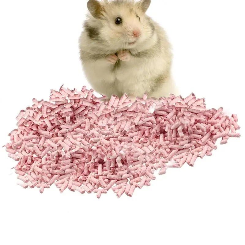 Small Animal Bedding Colorful Paper Litter Small Pet Bedding Deodorizing Waterproof Litter Pellets Bunny Litter For Hamsters