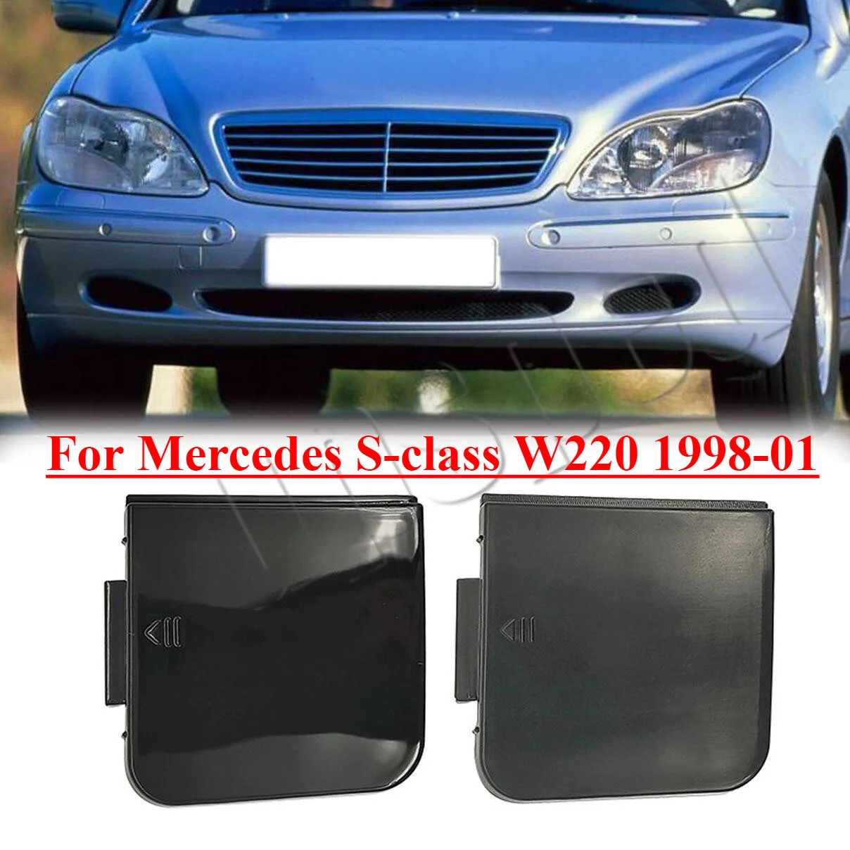 

Front Bumper Tow Hook Eye Cover Cap For Mercedes S-class W220 1998-01 2208850323