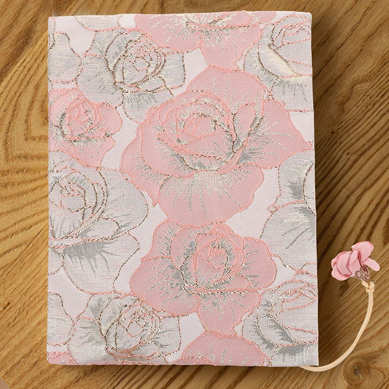 

Fabric Book Cover Sleeve Pouches Cloth Reusable Book Cover Notebooks Adjustable Decorative Stylish Protector for Protection