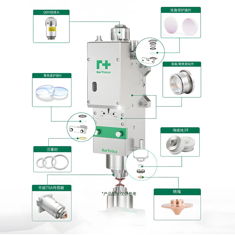 Piezas de Repuesto de boquilla de cabezal láser de fibra para máquina de corte, OEM para Raytools BM109, BM110, BM111, BM115, BT210S, BT240S, BT 240