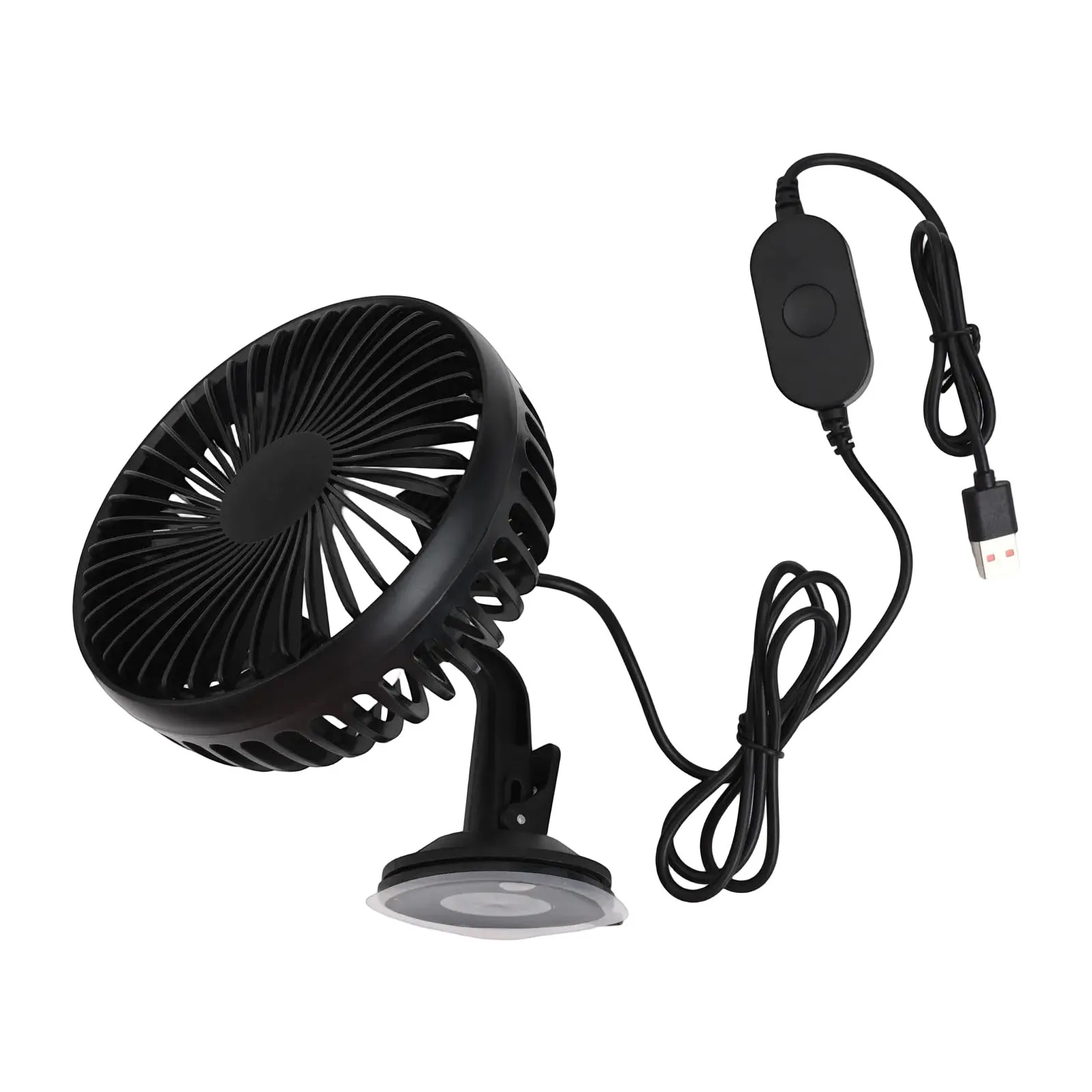 Compact Dashboard USB Fan Offering 3 Speeds and Easy Installation for Improved Ventilation in Hot Weather Conditions
