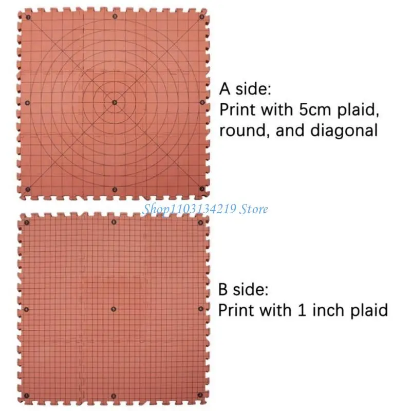 

N5KC 9x/Set Blocking Mats for Knitting Crochet Project Crochet Blocking Board Knitting Blocking Mats with Grids T-Pins