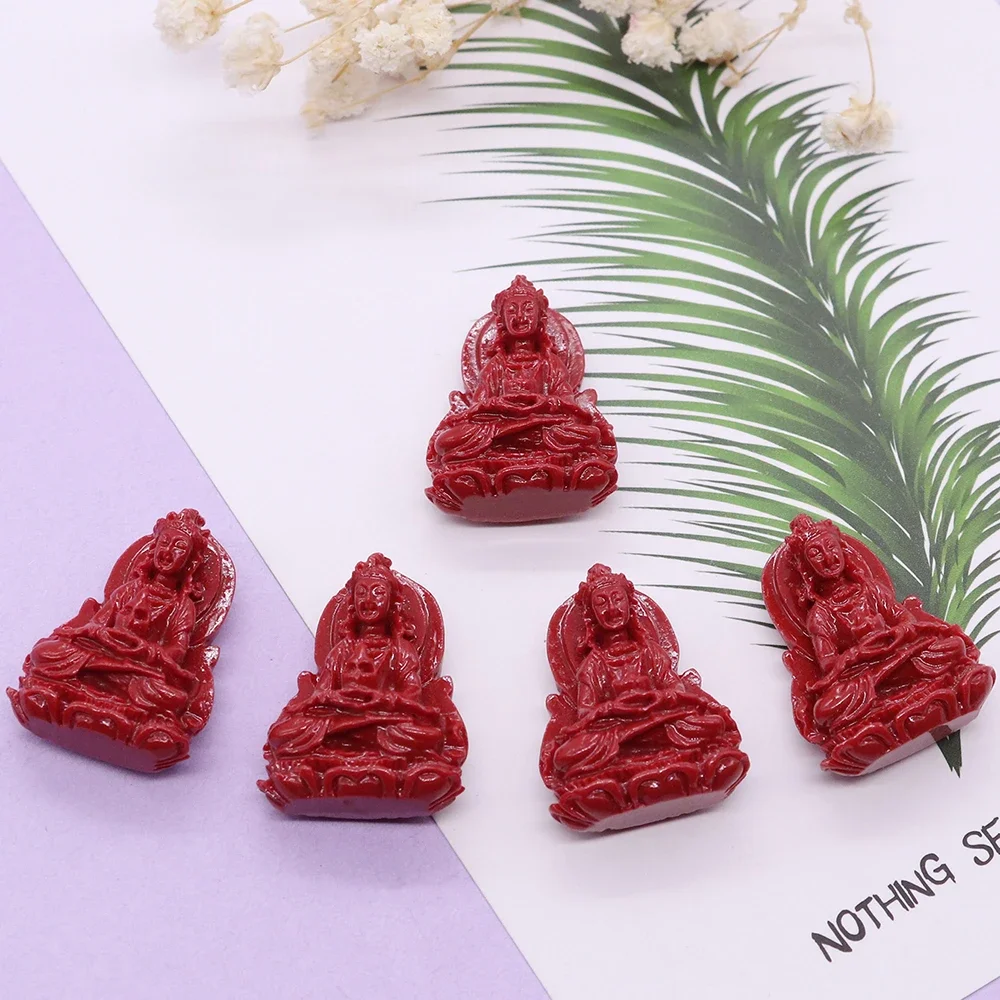 

Изысканный и легкий роскошный кулон из синтетического коралла, окрашенного в красный цвет, с одним отверстием, резной, для самостоятельного изготовления амулетов, ожерелий и ювелирных украшений