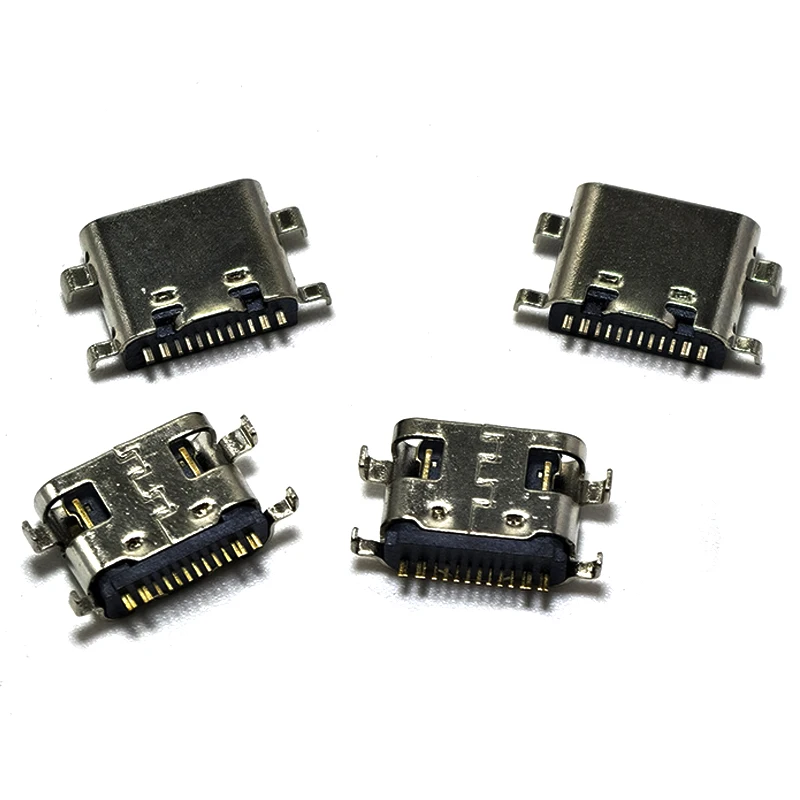 5/10Pcs USB-3.1 USB Connector Type C Horizontal Mid Mount 16P Female 1.6mm through board 0.8mm for charger adapter DIY Type C