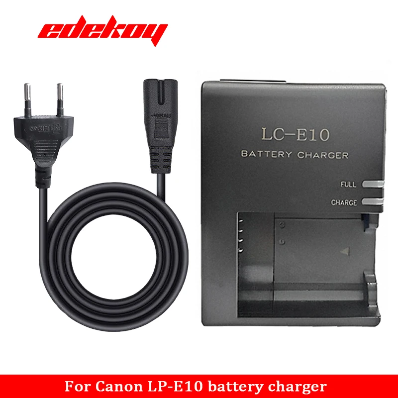 LC-E10/E LC-E10C BATTERY CHARGER For Canon LP-E10 EOS 1100D 4000D 3000D 1200D 1300D 1500D kiss X50 Rebel T3 EU Standard Plug