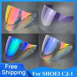 CJ-1 Motorcycle Helmet Visor Lens For SHOEI CJ-1 Replace Anti-UV Anti-Scratch Dustproof Windshield Helmets Equipment Accessories