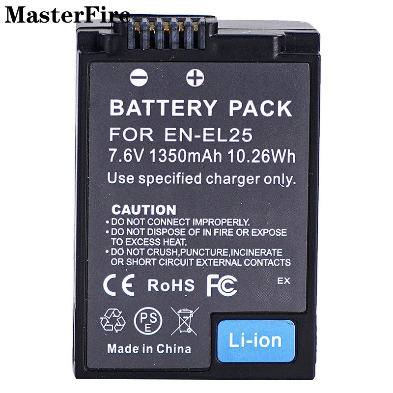 

EN-EL25 EN EL25 1350mah 7.6V Replacement Battery ENEL25 for Nikon Z30, Z50, ZFC, Z FC Camera Batteries