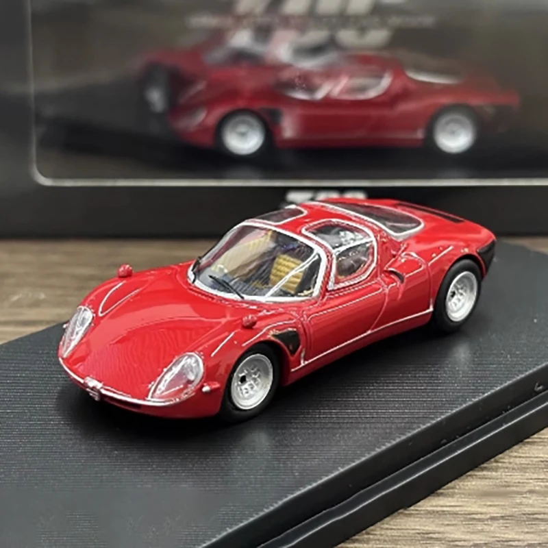 

TPC масштаб 1:64 модель автомобиля из сплава Tipo33 Stradale моделирование готовый автомобиль коллекция хобби орнамент подарок