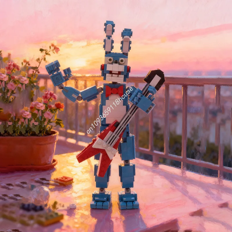 

422pcs MOC FnaF 2 Toy Bonnie Games Model Building Christmas Gifts Blocks Construction Assemble DIY Toys Education Creative Idea
