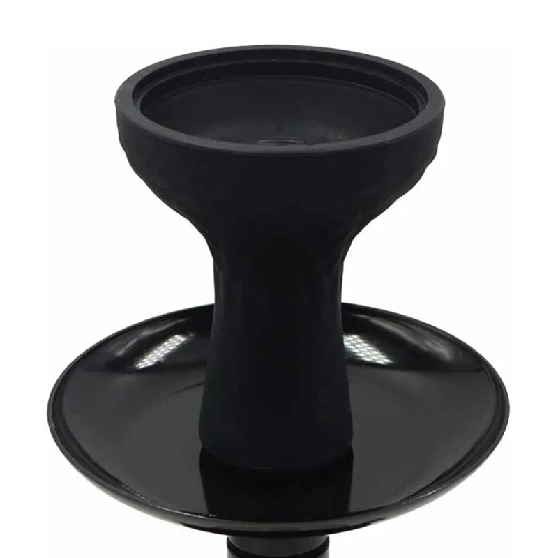 Arab Silicone Hookah Bowl One Hole Funnel Shisha Head Holder for Tobacco Burner Charcoal Healthy Water Pipe Smoking Accessories