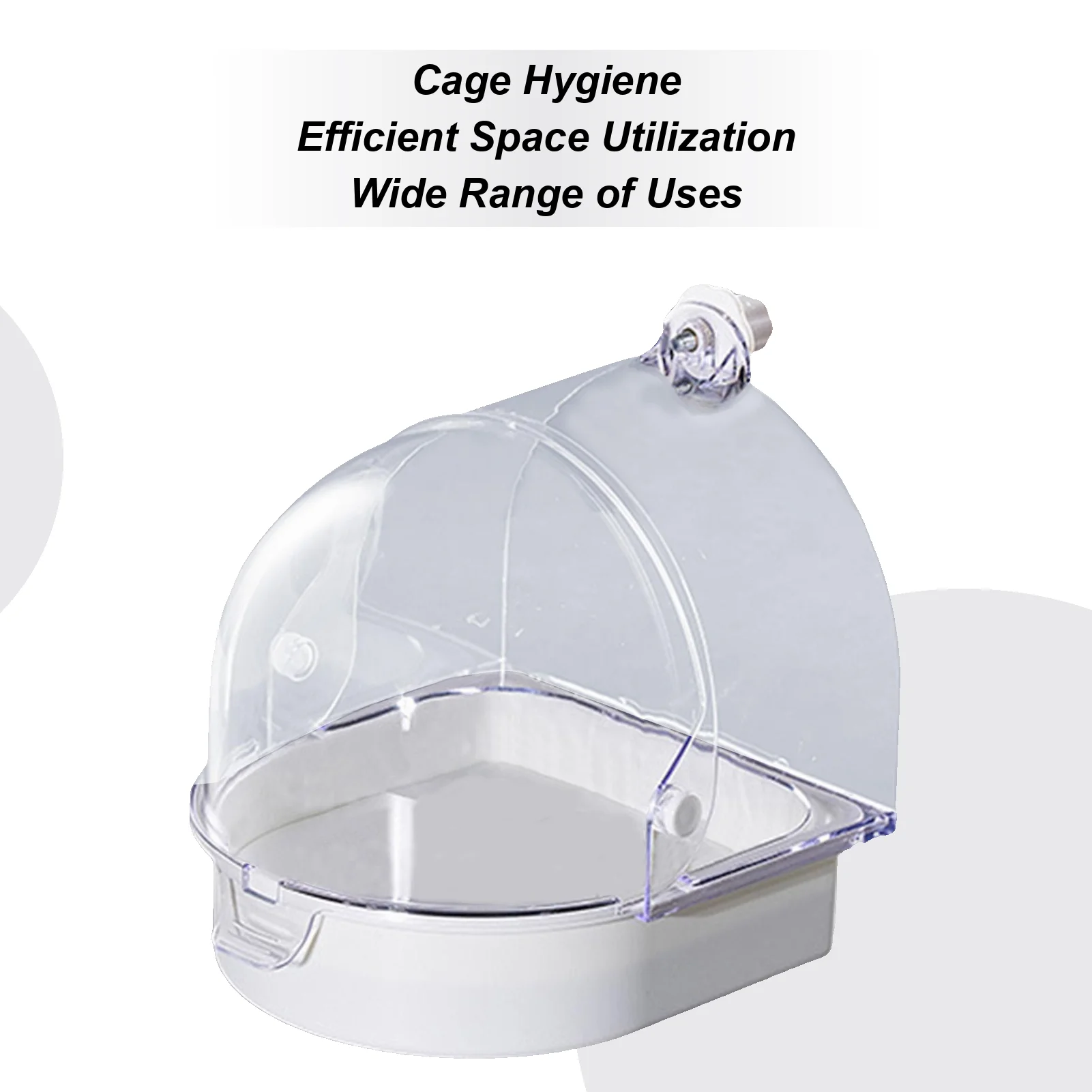 

Cage Bird Bath Feeder Nest Shower Box Splash Guard Bird Bath For Parakeets For Indoor Window Cockatiel Conure Canary Hummingbird