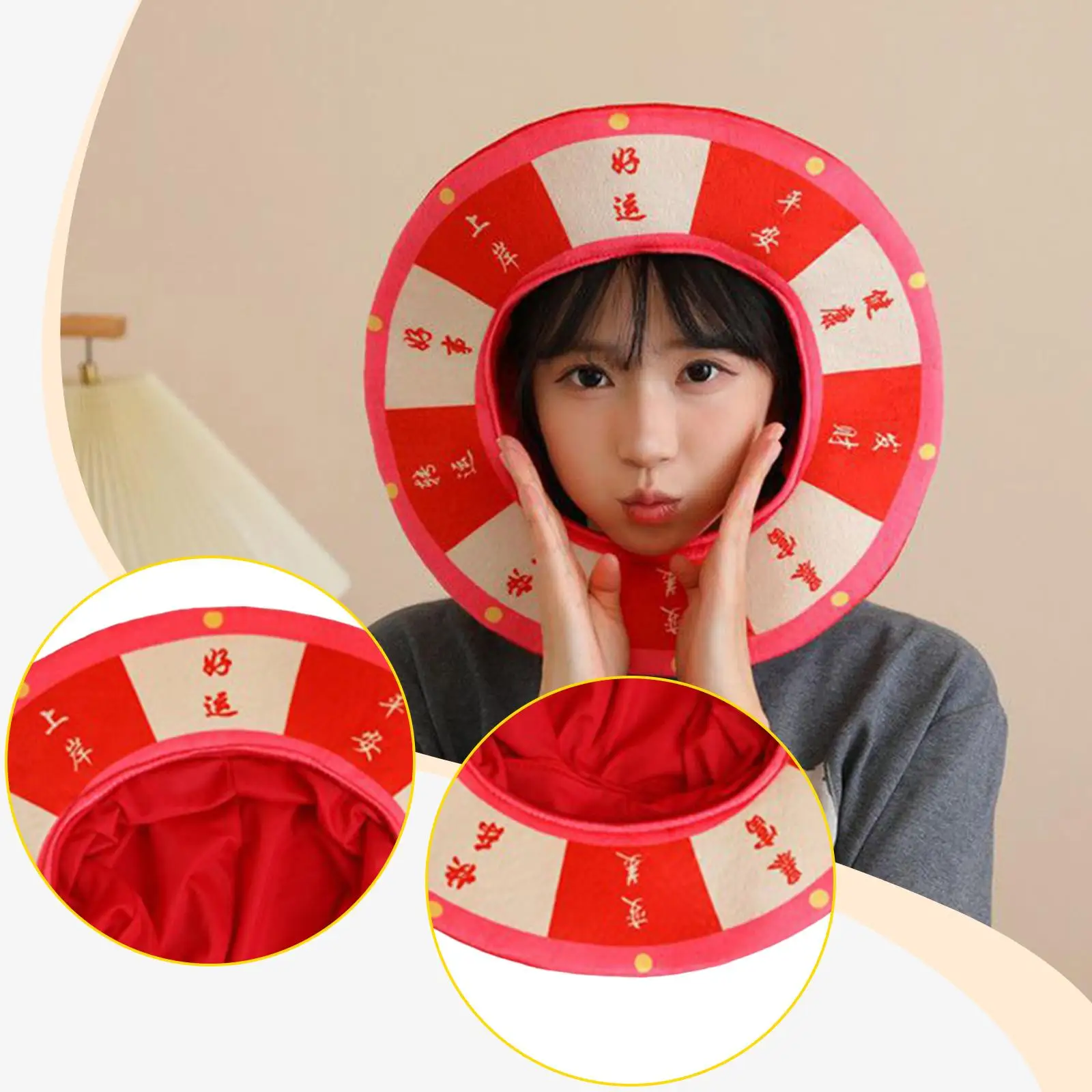 

Rotating Wheel Cosplay Headgear Headpiece 14x13.4inch Charming Headwear Whimsical for Halloween Funny Stylish Comfortable Wear