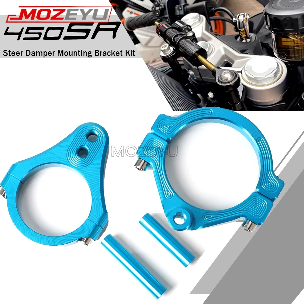 

New Motorcycle Decorative Steer Damper Mounting Bracket Kit Protection FOR CFMOTO 450SS 450SR 450 SR SS 2022 2023 2024 2025 2026