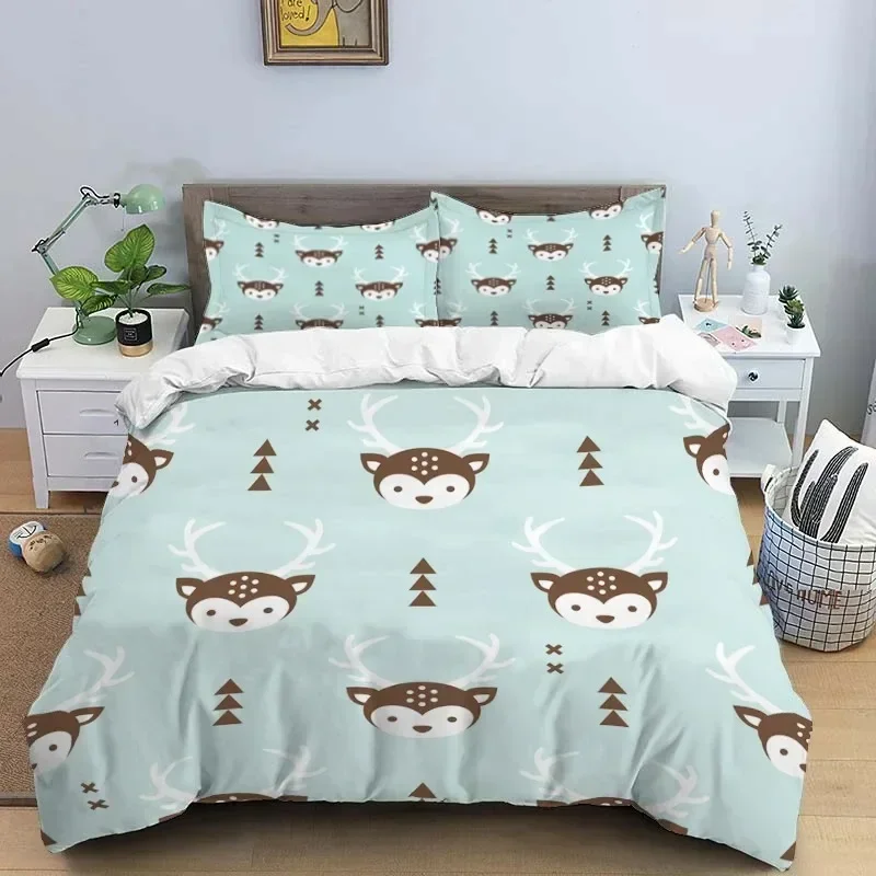 Luxury New 3D Print Cartoon Art Print Three Piece Bedding Set Fashion Article For Beds Quilt Covers Pillowcases Bedding Set 3