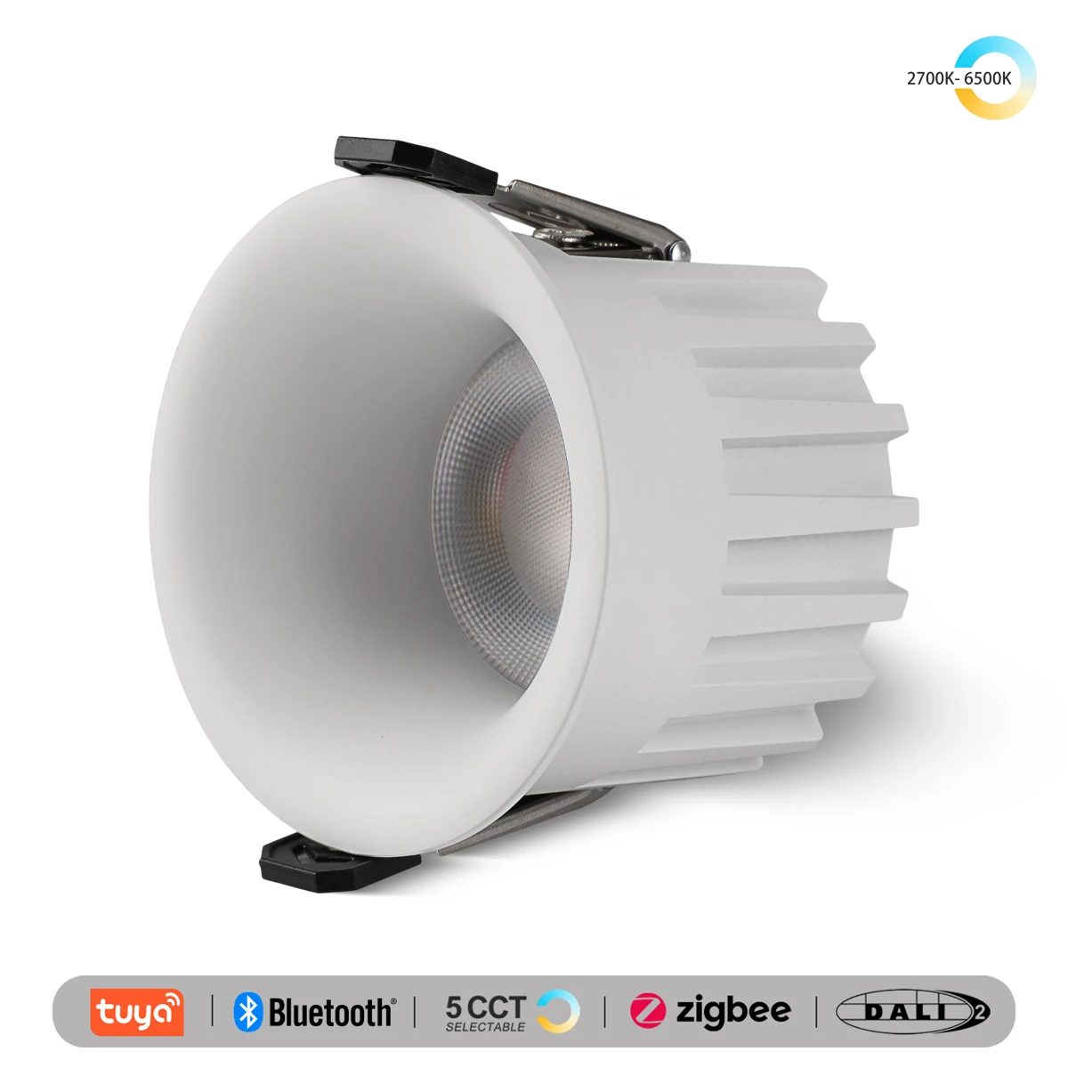 

Recessed LED Ceiling Lamp DALI/ Zigbee/ 5 CCT Switchable AC110V 220V Black White Spotlight Honeycomb Fixtures Lighting Indoor