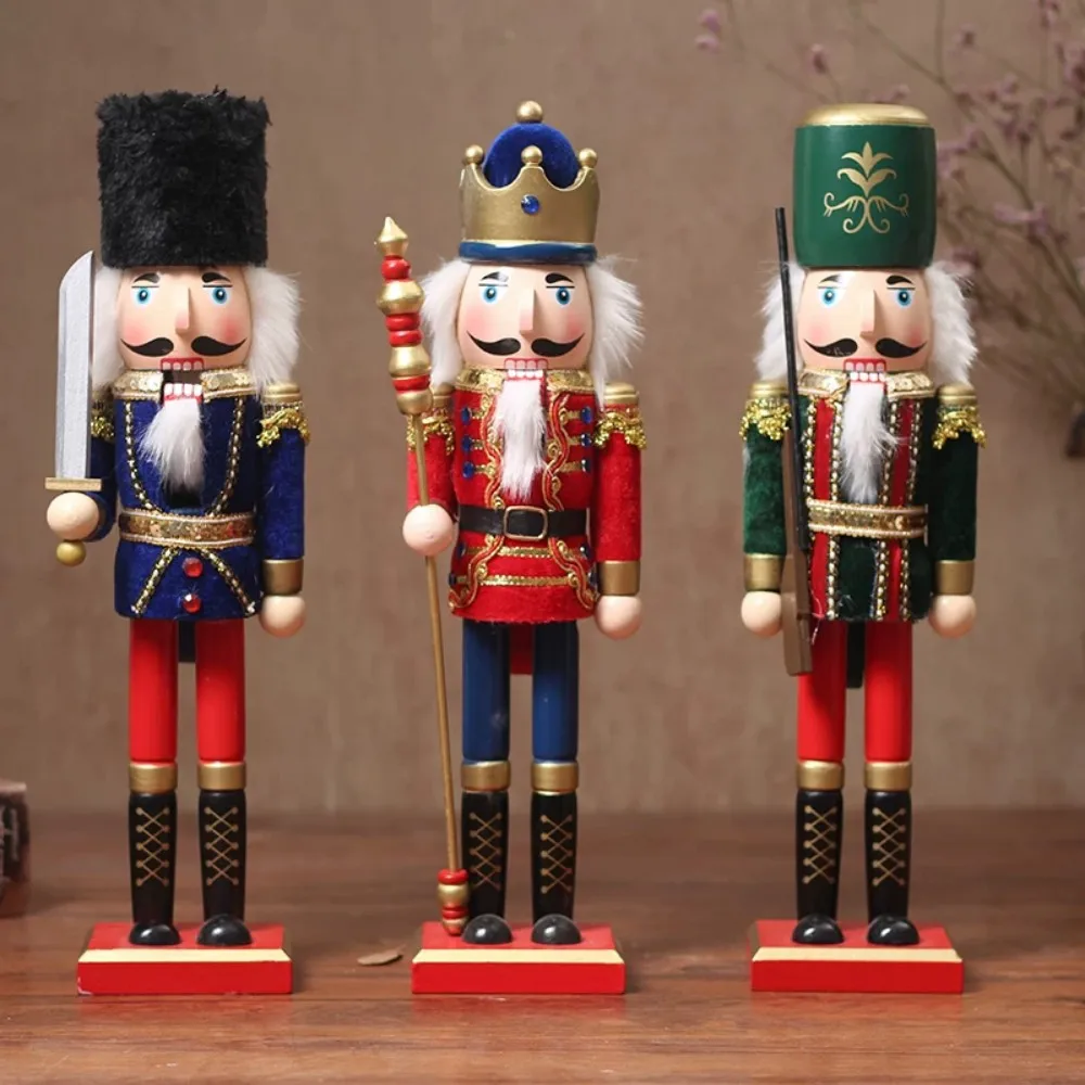Creative Nordic Nutcracker Soldier Puppet Cartoon Character Bookcase Home Desk Decoration Ornament