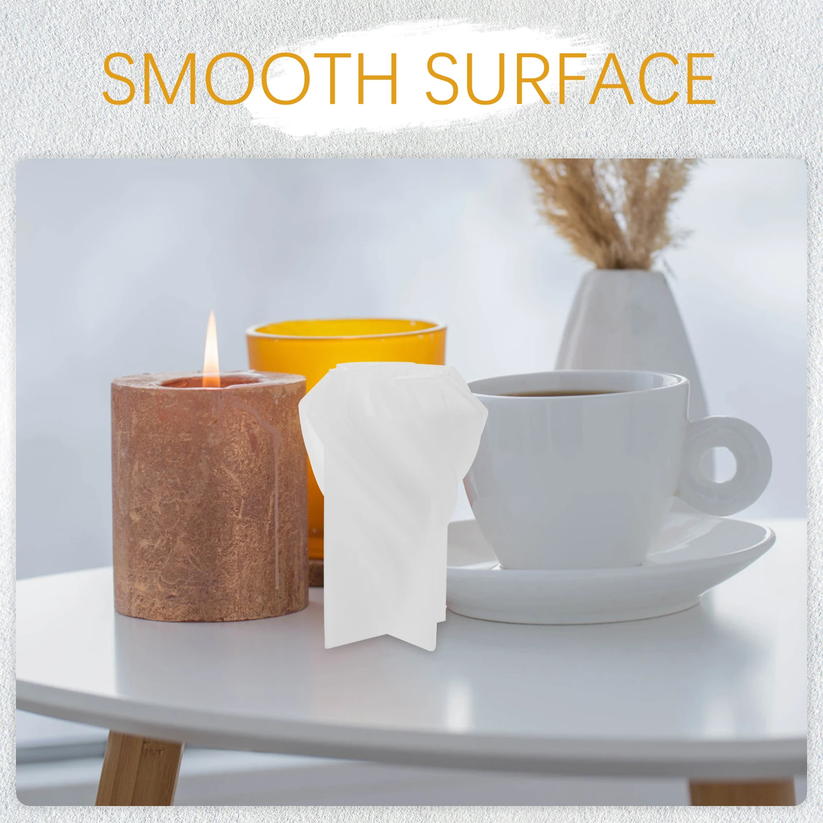 

DIY Cone Spiral Aromatherapy C Silicone Mold Medium Size Nonstick Easy Clean Soap Making Supplies Unique Shape Decorations