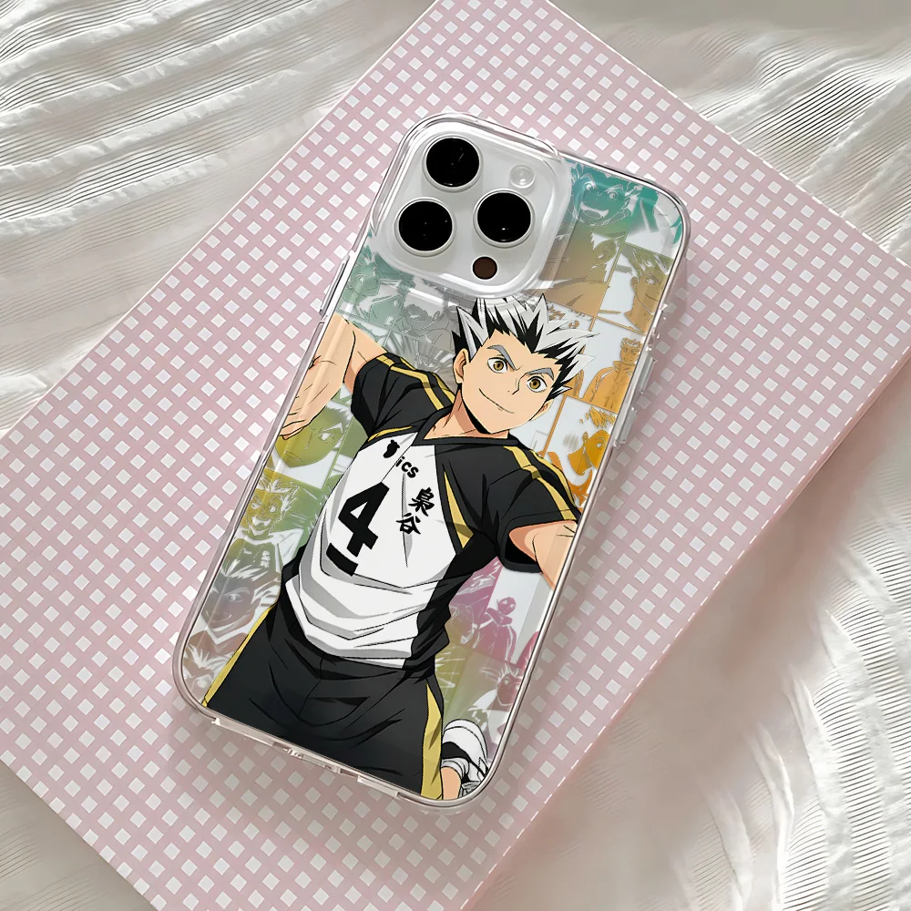 Comic H-Haikyuu Handyhülle für iPhone 17 16 16e 15 14 13 12 11 Mini Pro Max X XR XSMax 7 8 Air Plus Transparente Rückseite – Detail 10