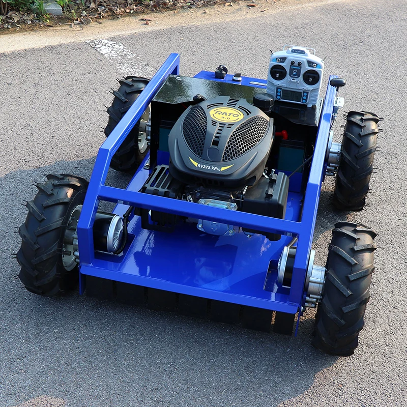

Customized Wireless Remote Control Smaller Lawn Mowing Robot with four Wheels Compact Mowers Factory Direct CE and EPA Approved