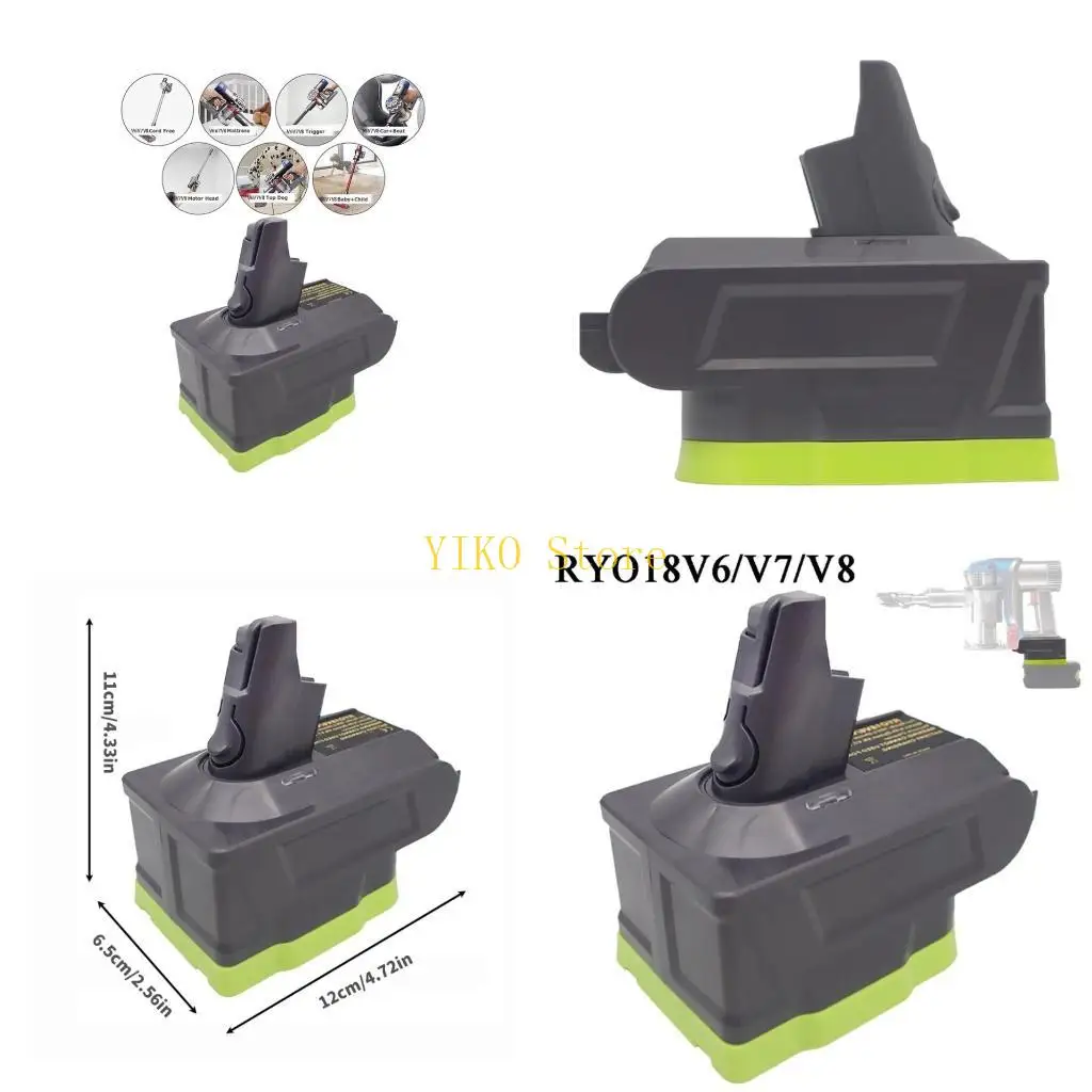 K32C Vacuum Battery Conversion Adapter with Compact Housing for Home Cleanup