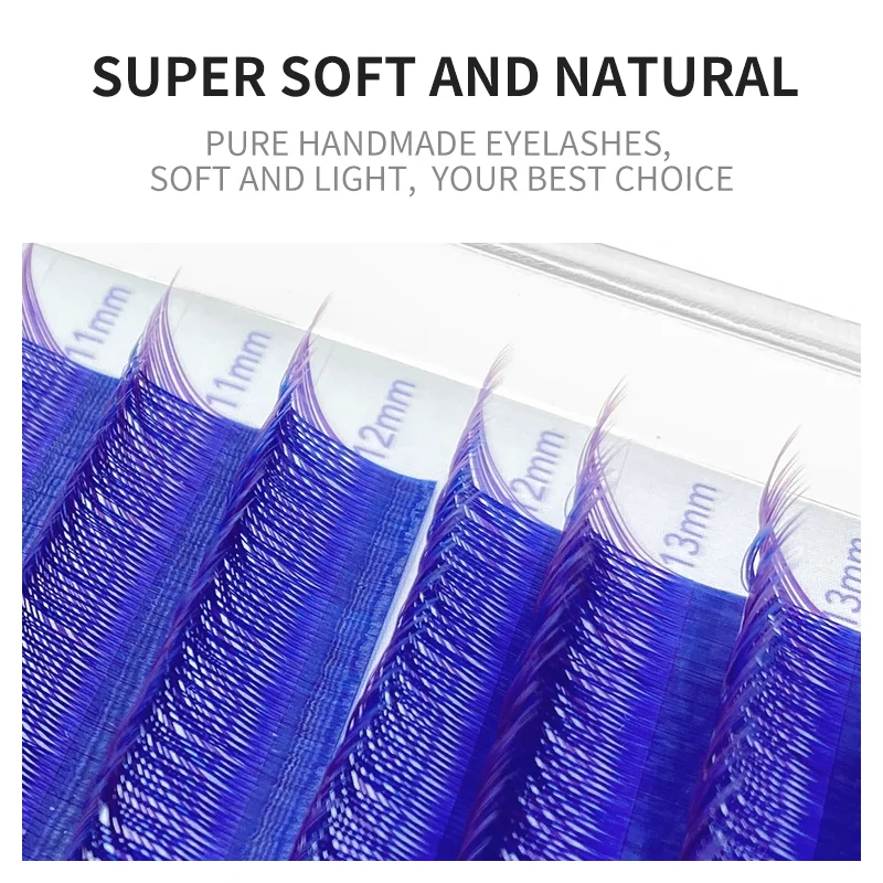 NATUHANA YY Gradient Color Eyelash Extension 0.07mm Thickness C/D/L/LU Curl Colored Lashes Makeup Tool