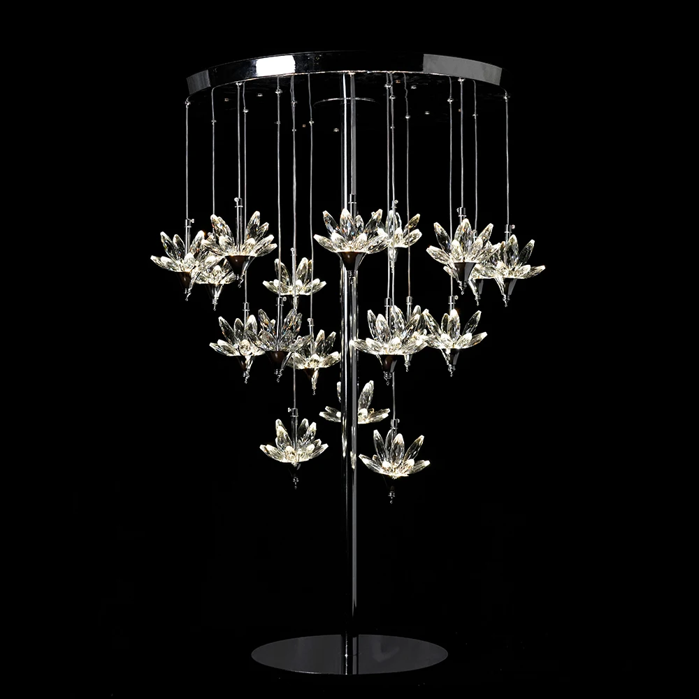 6pcs f30 100-150cm Crystal Glass Chandelier for Wedding Villa  Flower Stand no Lighting Chandeliers & Pendant Lights ivy978