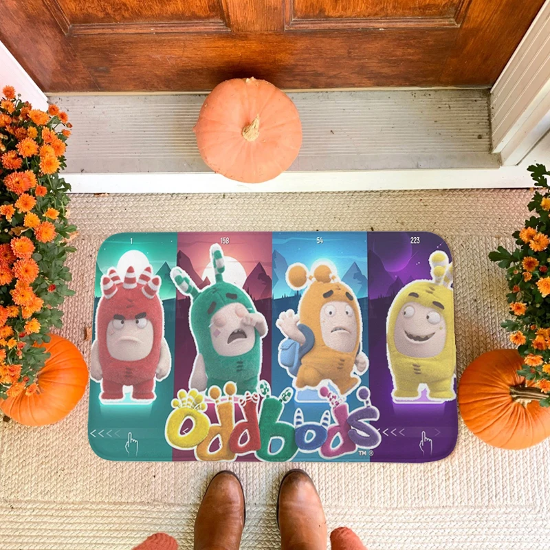 

Waterproof Bathroom Mat Non-slip D-Oddbods Kawaii Kitchen Bedroom Rug Custom Doormat Entrance Door Living Room Floor Carpet