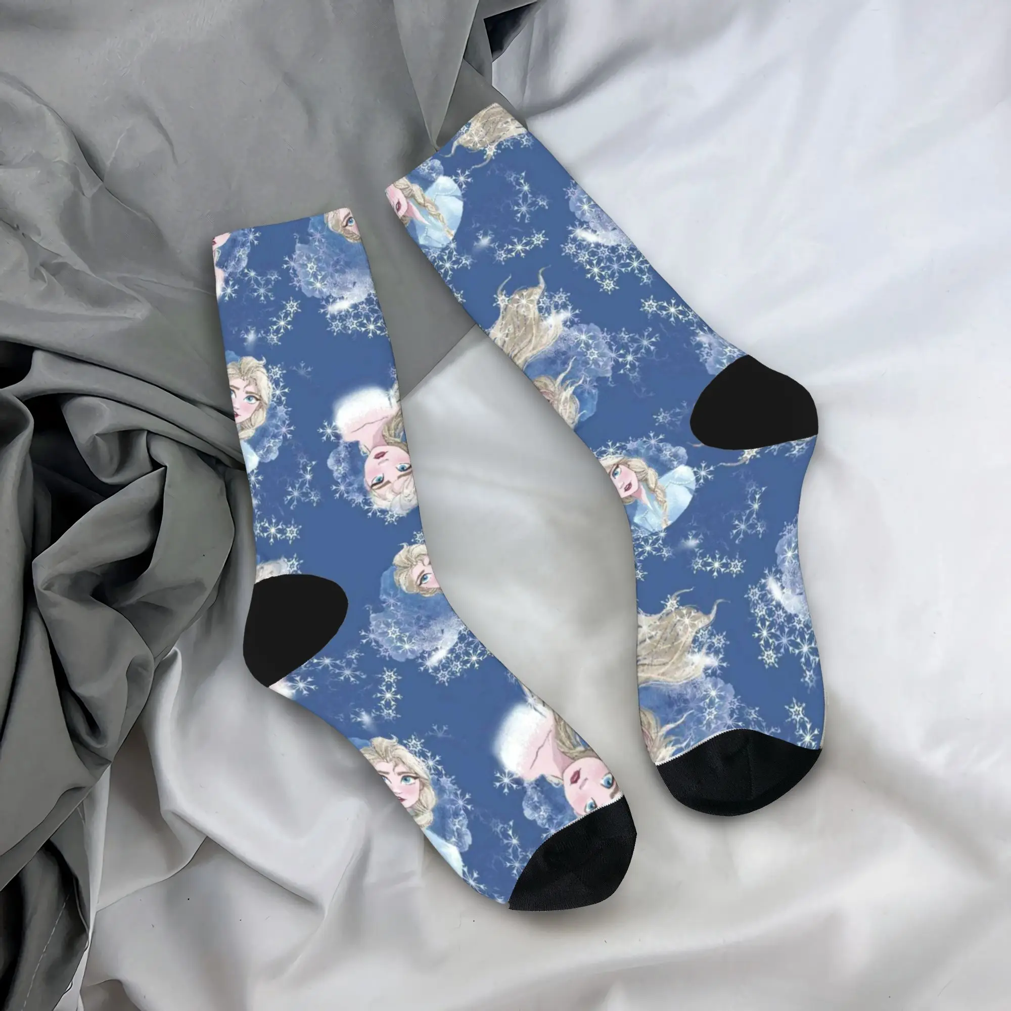 إلسا فروزن جوارب مخصصة الجدة الجوارب الشتاء المضادة للانزلاق الجوارب الرجال تشغيل الرياضة لينة تنفس الجوارب #1