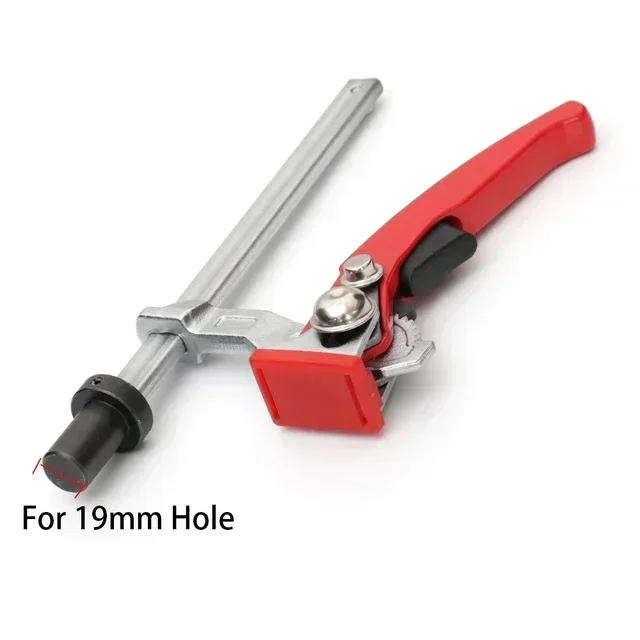 1pc Woodworking Desktop Quick Acting Hold Down Clamp Desktop Clip Fast Fixed Clip for Woodworking Benches 19/20MM Hole Tool Ratc