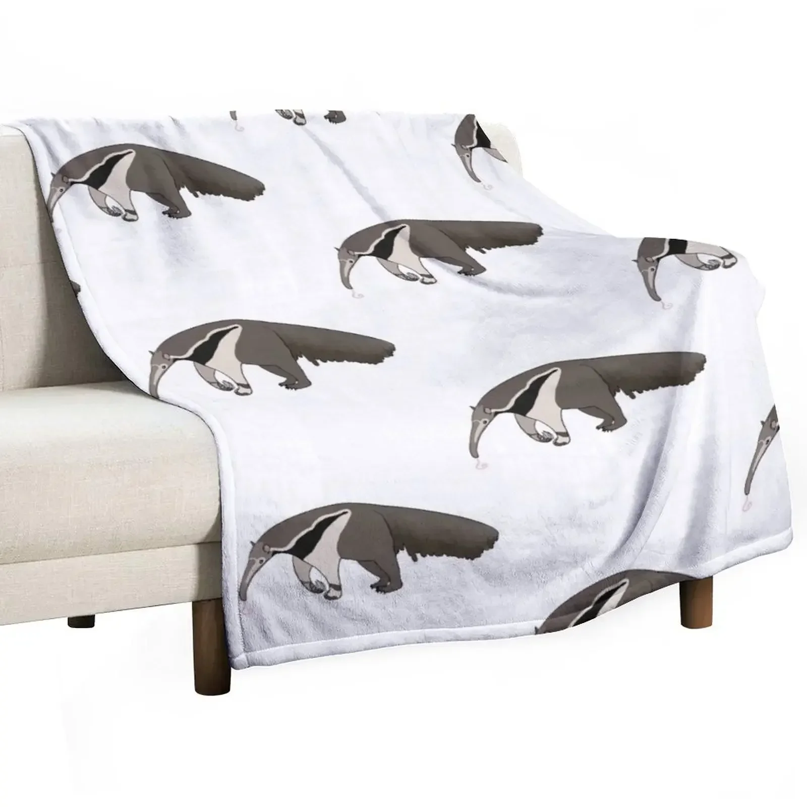 

Anteater Throw Blanket Hairys Decorative Throw Luxury Cute Plaid Blankets