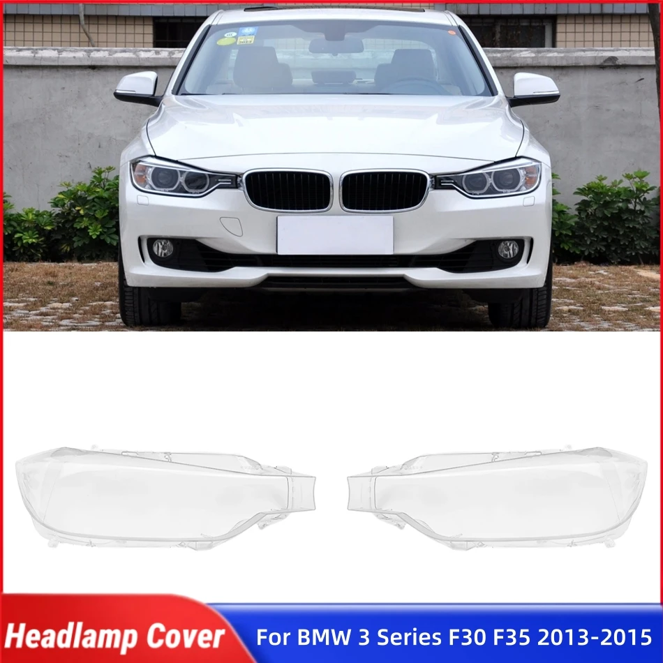 

For BMW 3 Series F30 F35 2016 2017 2018 2019 Car Gadgets Lights Cover Headlamp Car Front Headlight Lens Cover Lights Shell