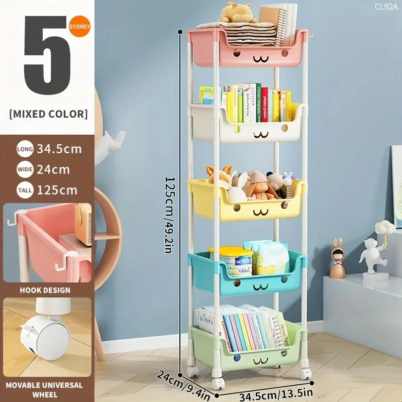 Multi-Layer Movable Storage Trolley 6