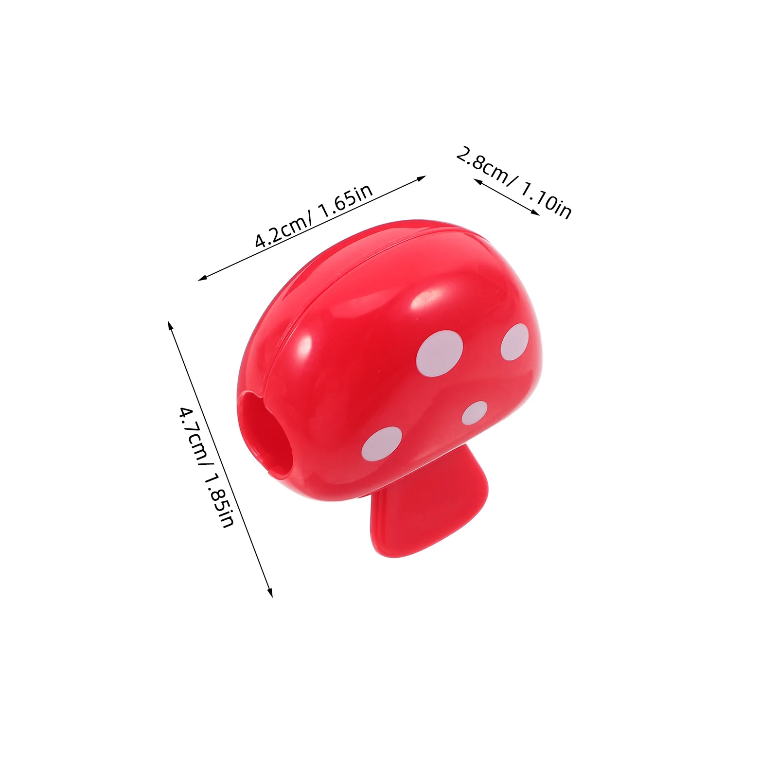 4 pçs viagem escova de dentes cabeça cobre vermelho brilhante em forma de cogumelo tampa à prova de poeira compacto leve titular para uso diário ao ar livre